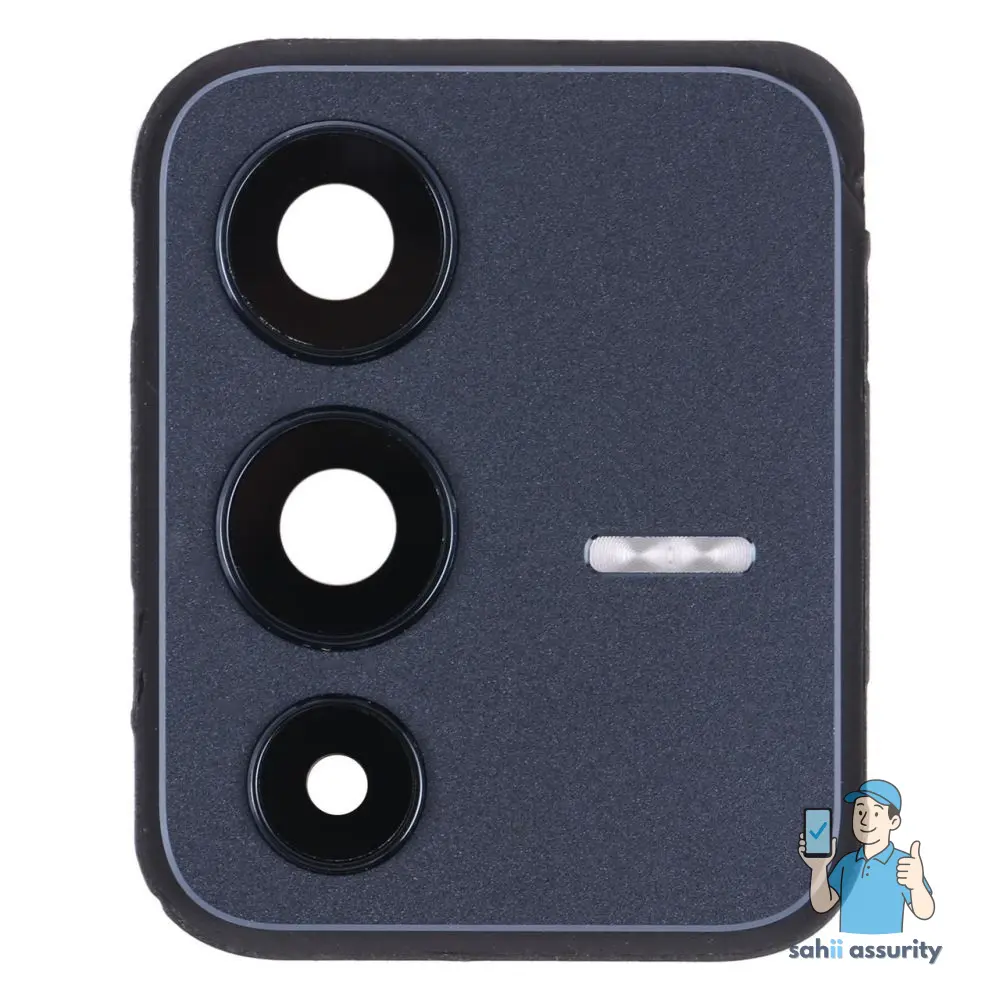 Camera Lens Glass with Frame for Vivo V23 Pro Black